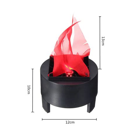 Novelty Virtual Fake Fire Flame Stage Effect Light Led Cloth Silk Flame