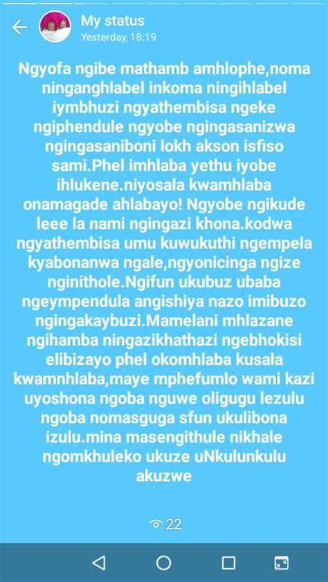 Download kudela owaziyo answers document. Zihlangene Phezulu Noveli - Home | Facebook