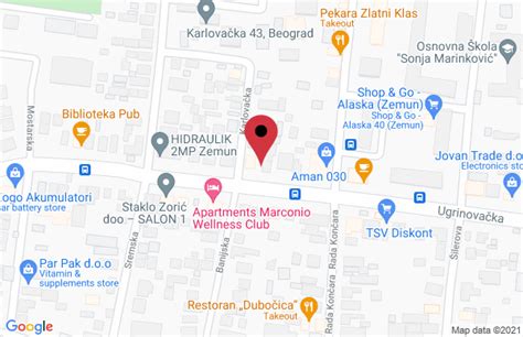 Kontakt Mapa Ketering Biljana Adresa Ugrinovacka 140 Lokacija Beograd