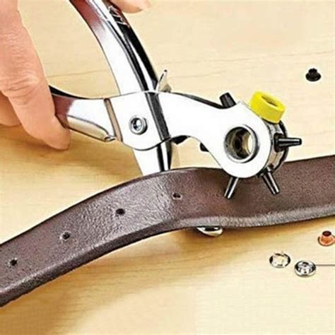 Multi Function Portable Puncher Heavy Duty Leather Hole Punch Hand