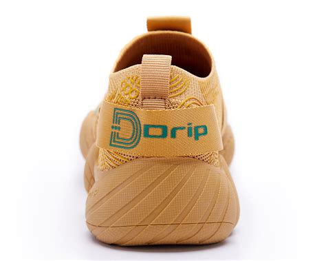 Gold Canvas Drip Footwear