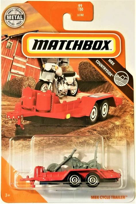 Matchbox Cycle Trailer Red With Bike Mbx Countryside 99100 2020 Ebay