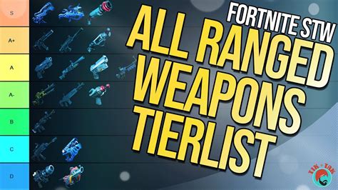 Fortnite Save The World Ranged Weapon Tierlist Every Single