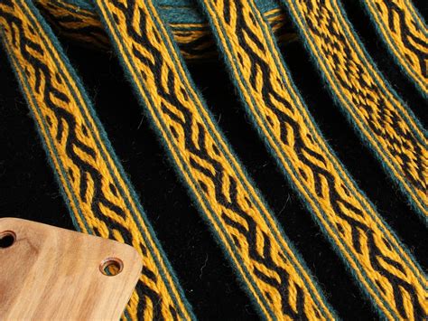 Tablet Woven Wool Trim Viking Reenactment Yellow Black And Etsy