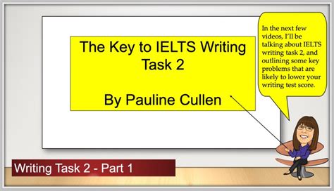 Key To Ielts Writing Task 2 Part 1 Worksheet And Video Link