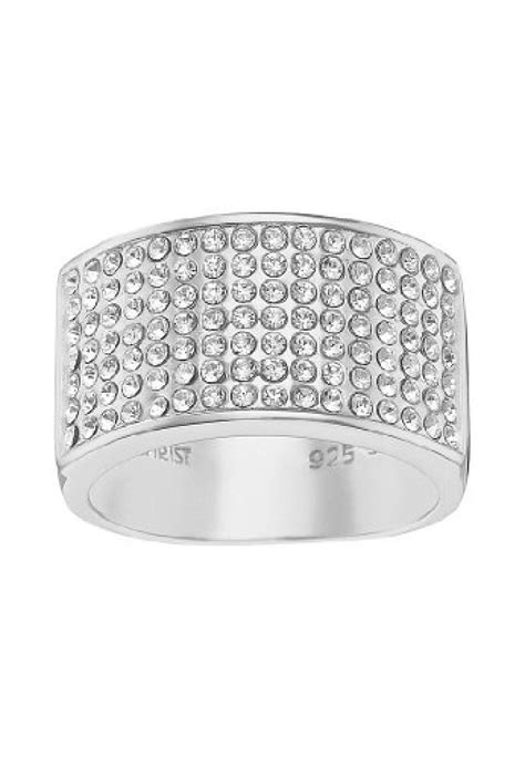 Christ Silver Damen Ring 925er Silber Rhodiniert 112 Swarovski Kristall