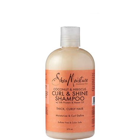 I also use coconut oil. Shea Moisture Coconut & Hibiscus Curl & Shine Shampoo ...