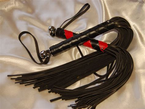 BDSM Flogger Black Leather Flogger BDSM Flogger Fetish Etsy