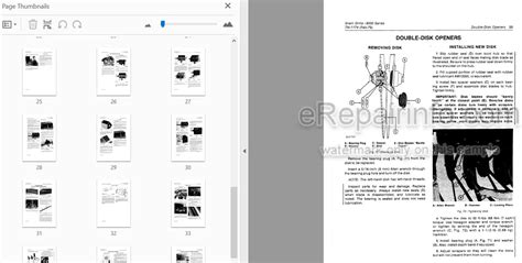 John Deere 9000 Series Technical Repair Manual Grain Drill Tm1174