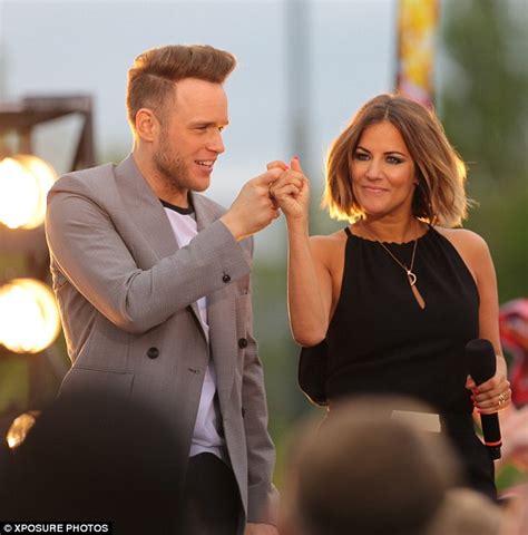 X Factor Co Hosts Caroline Flack And Olly Murs Get To Work In Their New