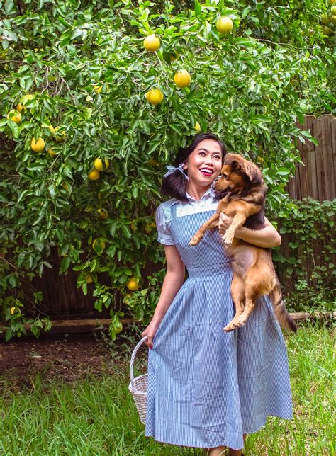 Dorothy, tin man, scarecrow dimension : How to be Dorothy and Toto: DIY Halloween - Reesa Rei