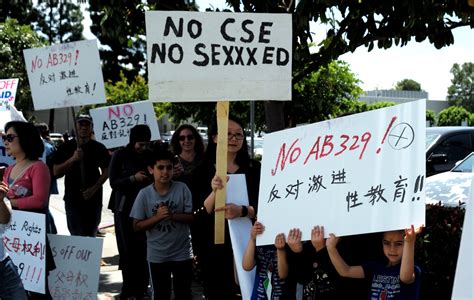 La Countys Chinese Among Those Protesting State Sex Education Curriculum Press Telegram