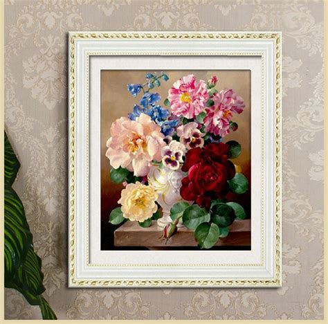 This cross stitch kit contains presorted thread, 14 count white aida fabric, needle, black and white chart, and instructions. Needlework,DMC DIY Cross stitch,kits for Embroidery sets ...