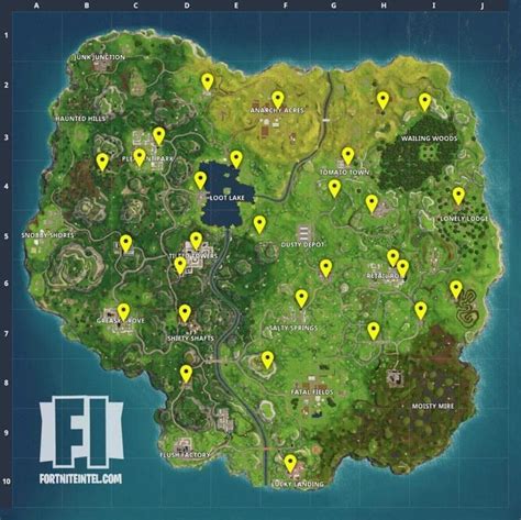 All items sold will match that rarity. All vending machine locations - Fortnite - VG247