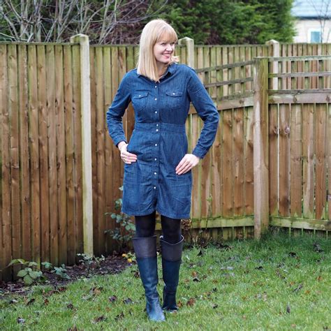 Dreaming Of Spring And A Denim Shirt Dress With Boots What Lizzy Loves