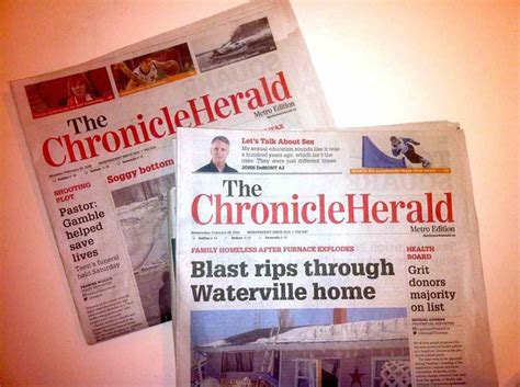 How is the Chronicle Herald still being printed? | Work | Halifax, Nova ...