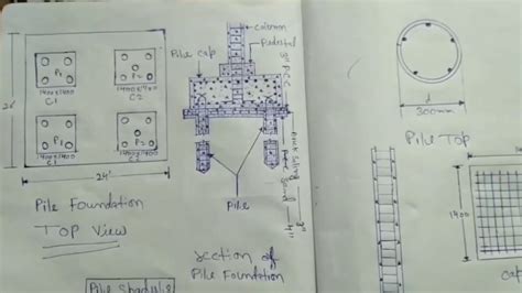 Pile Foundation Detail Drawing