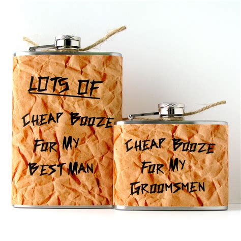 Check spelling or type a new query. 5 funny gifts for groomsmen cheap booze flasks | OneWed.com