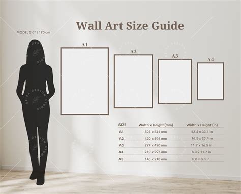 Wall Art Size Guide Standard Frame Size Guide Poster Sizes Etsy