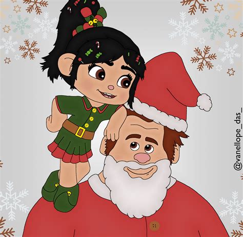 Merry Christmas From Vanellope And Ralph By Vanellope Das On Deviantart