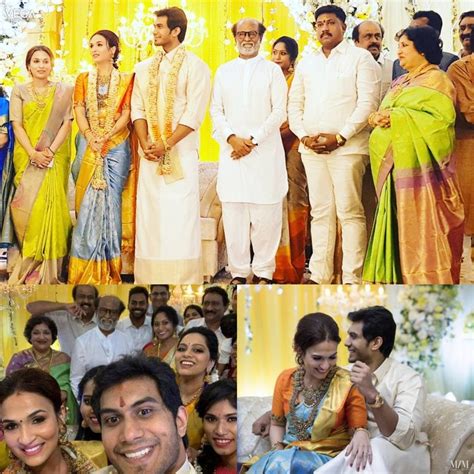 superstar rajinikanth s daughter soundaryaarajni and vishagan wedding reception