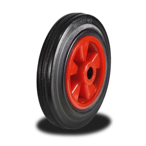125mm Wheel with Rubber on Nylon Centre 100Kg Capacity