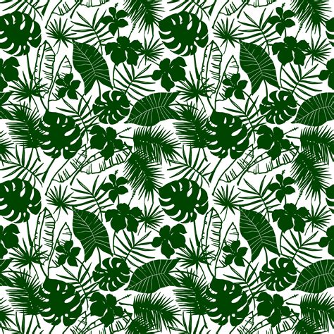 Seamless Exotic Pattern With Tropical Plants 287272 Vector Art At Vecteezy