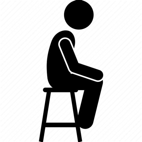 Chair High Man Sit Sitting Icon Download On Iconfinder