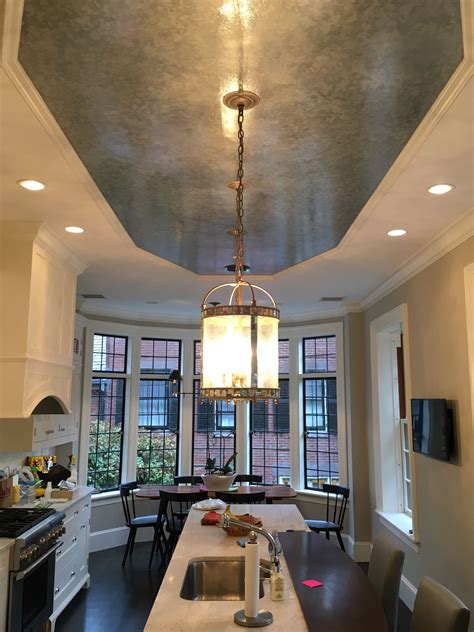 As you work your way across the ceiling, position the roller a foot. Metallic ceiling finish using a multi layered process ...