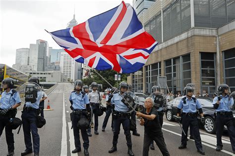 Protesters seen held in a police kettle during a protest in causeway bay, hong kong. Hong Kong protests raise alarm special freedoms are fading