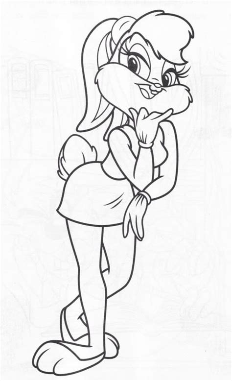 Bugs Bunny And Lola Bunny Coloring Pages Coloring Home
