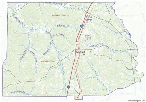 Map Of Copiah County Mississippi Địa Ốc Thông Thái