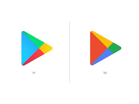 New Google Play Logo 2020 Update Rebrand App Icon by Sean 