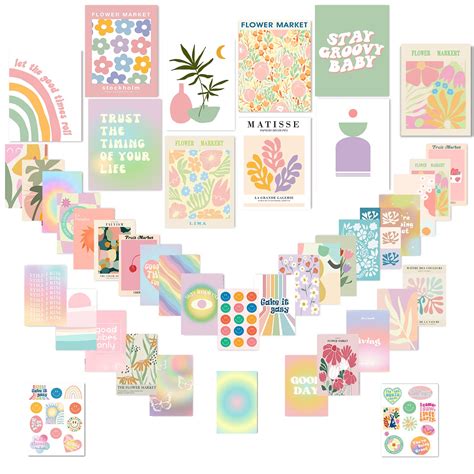 Buy Danish Pastel Room Decor 70pc Danish Pastel Wall Collage Kit