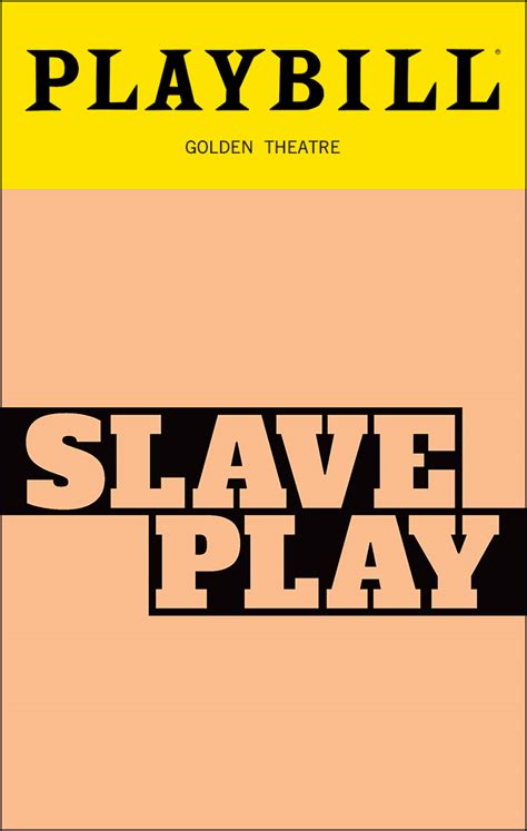 slave play broadway john golden theatre 2019 playbill