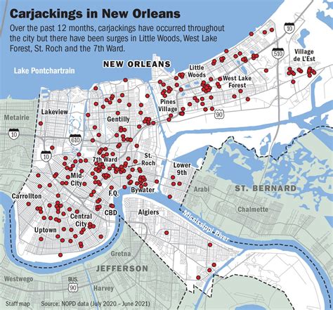 Carjackings In New Orleans Are The Worst In A Decade This Map Shows The Trouble Spots Crime