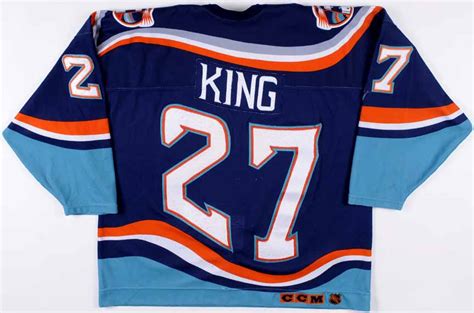 Show off your brand's personality with a custom fisherman logo designed just for you by a professional designer. 1995-96 Derek King New York Islanders Game Worn Jersey - Fisherman Logo: GAMEWORNAUCTIONS.NET