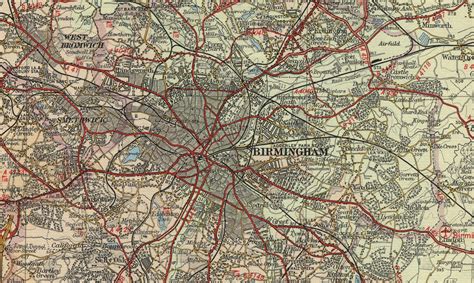 Birmingham England City Map