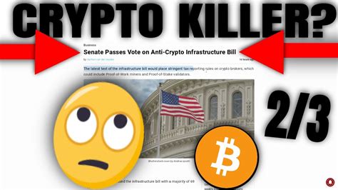 🔴 us senate passed crypto killer tax bill as bitcoin crypto pump youtube