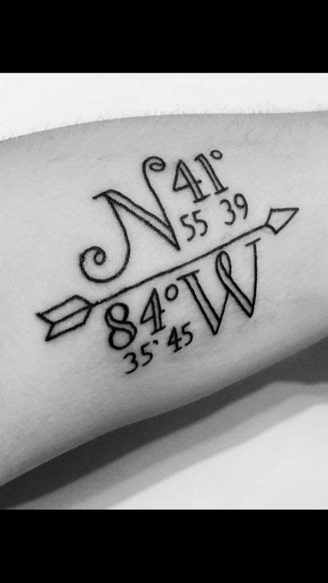 21 Best Latitude longitude tattoo images | Coordinates tattoo, Tattoos, Latitude longitude tattoo