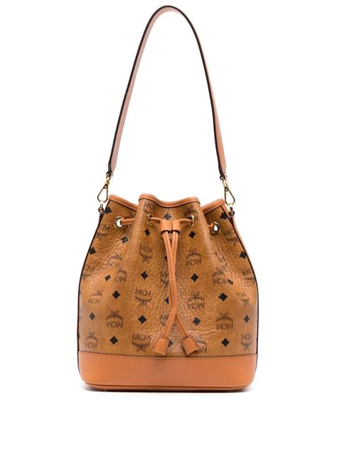 Mcm Medium Dessau Bucket Bag Farfetch