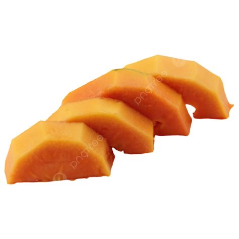 Papaya Clipart Png Images 4 Slices Of Fresh Papaya Fruit Peeled