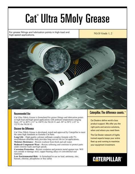Cat Ultra 5moly Grease Nehp6010 01 Peterson Cat