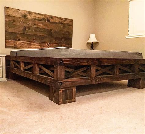 Farmhouse Bed From Firebrand Custom Rustic Furniture Diy Rustic Wood