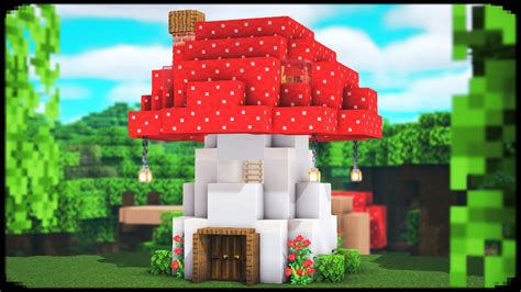 Minecraft Mushroom House Minecraft Building Tutorial Youtube