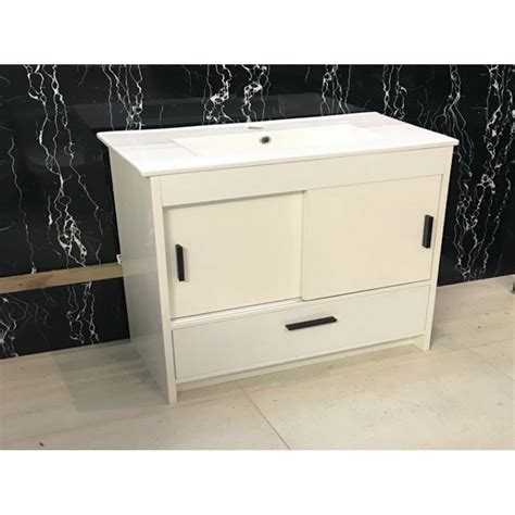 Freestanding Bathroom Cabinet White Gloss