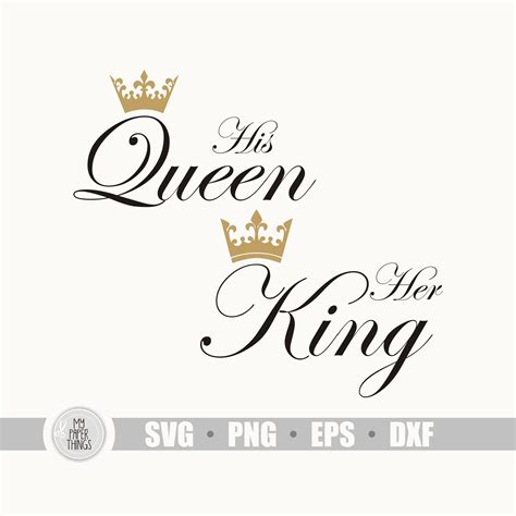 Couple Svg His Queen Her King Svg 421852