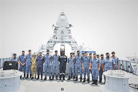 Indian And Bahrain Navies Professional Interactions