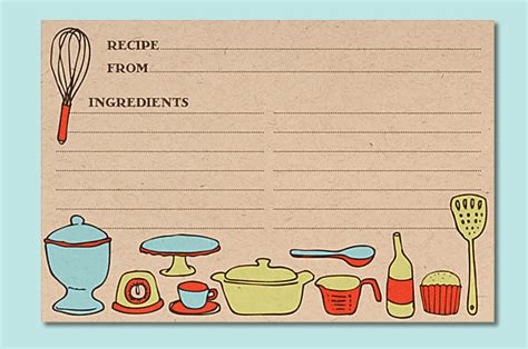 Six Recipe Cards To Give To The Hostess Or The Cook At Home With Kim
