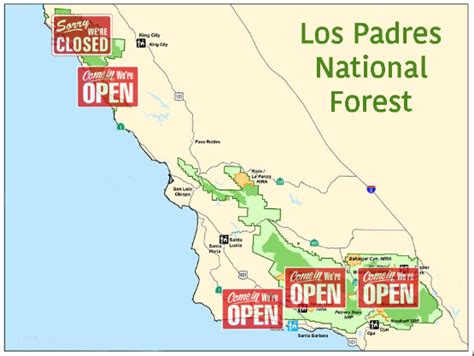 Fire Openings Across The Los Padres Los Padres Forest Association